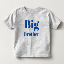 Camiseta De Bebé Letras Blue Brother