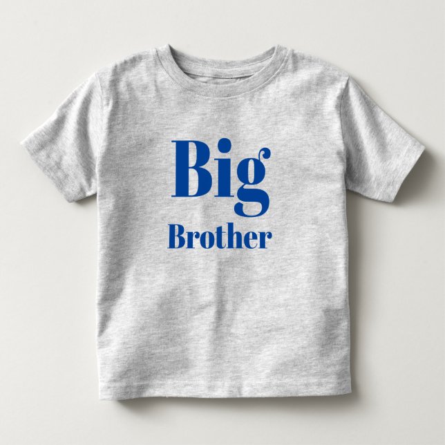 Camiseta De Bebé Letras Blue Brother (Anverso)