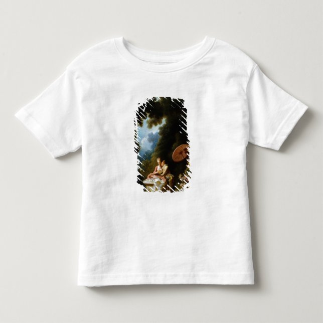 Camiseta De Bebé Letras de amor de Jean Honore Fragonard (Anverso)