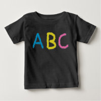 Letras de charla coloreadas ABC