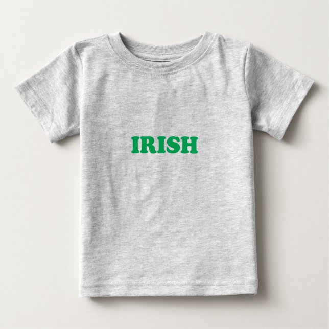 Camiseta De Bebé Letras verdes de San Patricio (Anverso)