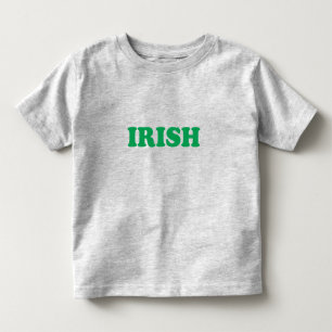 Camiseta De Bebé Letras verdes irlandesas del Día de San Patricio