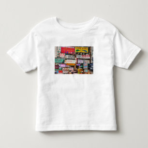 Camiseta De Bebé Letreros de neón en las calles de Hong Kong
