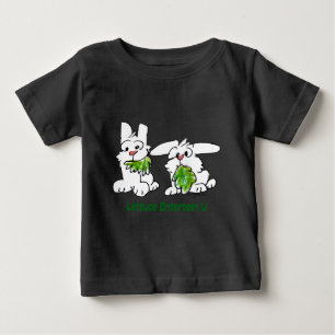 Camiseta De Bebé Lettuce Entertain U Personalizado Rabbits
