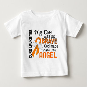 Camiseta De Bebé Leucemia del papá del ángel 2
