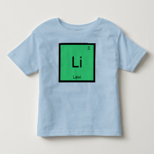 Camiseta De Bebé Levi Nombre Elemento Químico Tabla Periódica