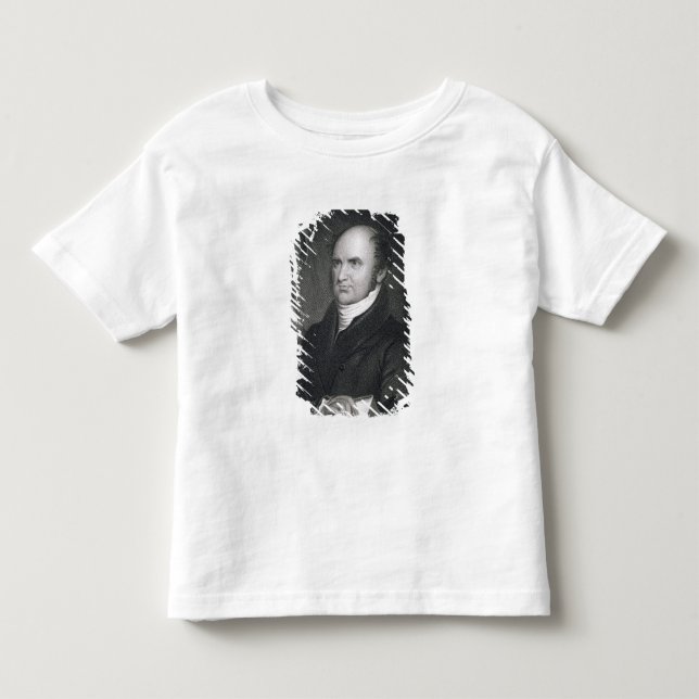 Camiseta De Bebé Levi Woodbury, grabado por Robert E. Brida blanca  (Anverso)