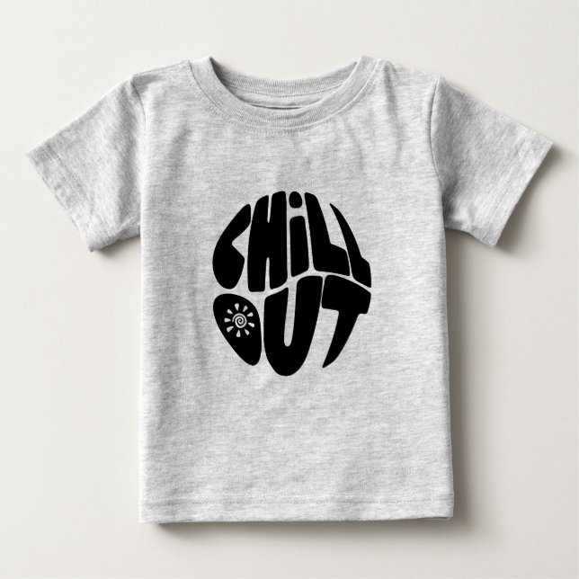 Camiseta De Bebé Leyenda dibujada a mano en forma de bola (Anverso)
