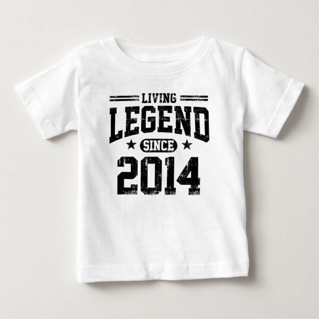 Camiseta De Bebé Leyenda viva desde 2014 (Anverso)