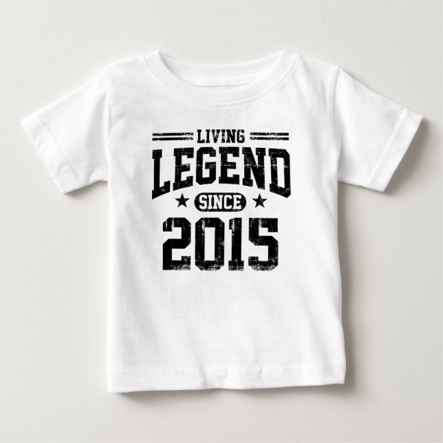 Camiseta De Bebé Leyenda viva desde 2015 (Anverso)