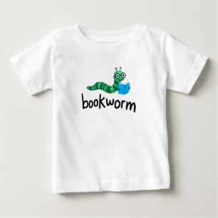 Camiseta De Bebé Leyendo librero Buddy Cute con libro