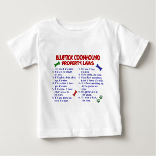 Camiseta De Bebé Leyes 2 de la propiedad del COONHOUND de BLUETICK