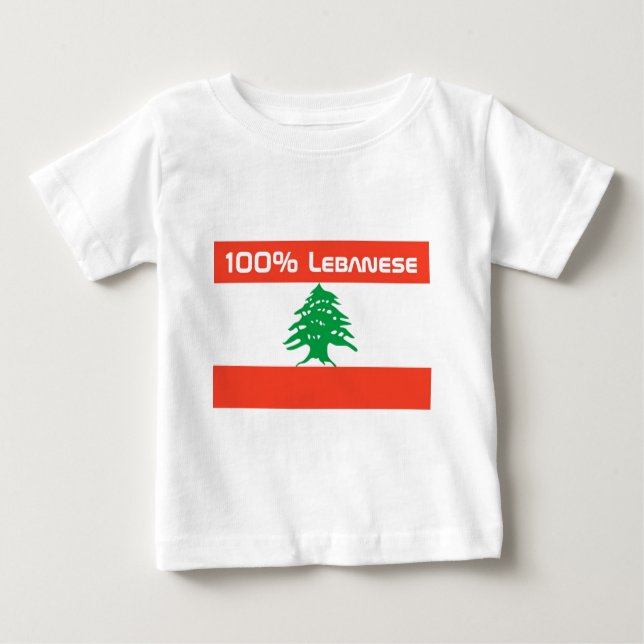 Camiseta De Bebé Libanés del 100% (Anverso)