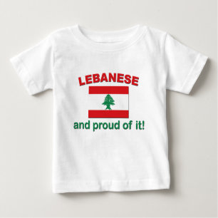 Camiseta De Bebé Libanés orgulloso