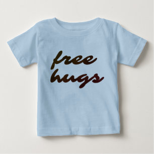 Camiseta De Bebé Libere el mono orgánico del bebé de los abrazos