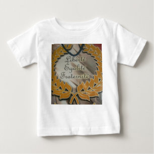 Camiseta De Bebé Libertad, igualdad, fraternidad: un futuro floreci
