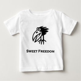 Camiseta De Bebé Libertad para los dulces con aves