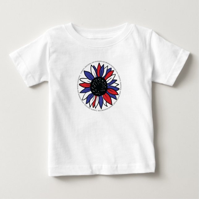 Camiseta De Bebé Libertad Patriótica (Anverso)