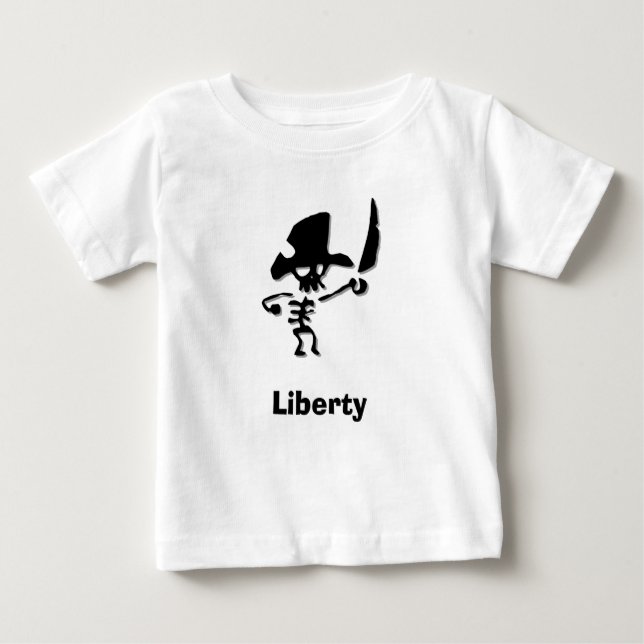 Camiseta De Bebé Libertad pirata (Anverso)