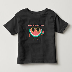 Camiseta De Bebé libre palestina sandía Palestina linda colorida