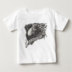 Camiseta De Bebé Libres vivos o mueren Eagle