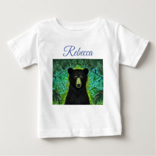Camiseta De Bebé Libro de cuentos divertido pequeño oso negro