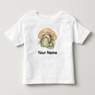 Camiseta De Bebé Libro de cuentos personalizado Bebé Dragón Hongo N