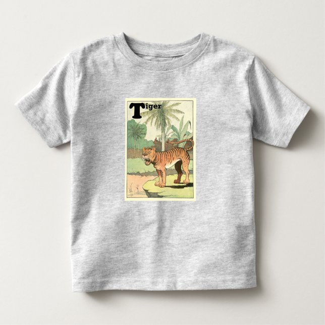 Camiseta De Bebé Libro de historias del tigre ilustrado (Anverso)