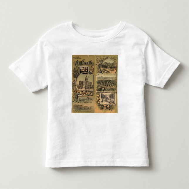 Camiseta De Bebé Libro de la mano de California (Anverso)