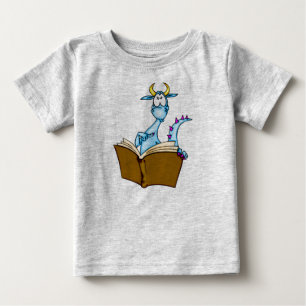 Camiseta De Bebé Libro de lectura del dragón