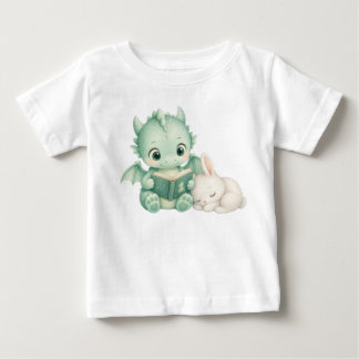 Camiseta De Bebé Libro de lectura del dragón bebé de guardería para