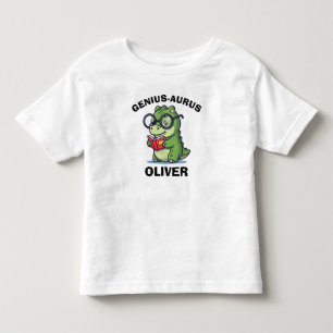 Camiseta De Bebé Libro de lectura y gafas de Little Geniusaurus Din