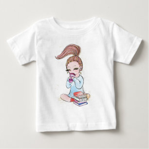 Camiseta De Bebé Libros de Café Sparkle Girly