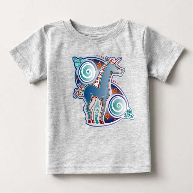 Camiseta De Bebé Licorne celtique (Anverso)