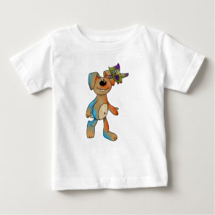 Camiseta De Bebé Liebre y lechuza