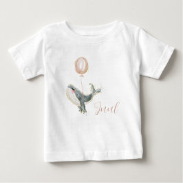 Camiseta De Bebé Lieve dolfijn met roze ballon