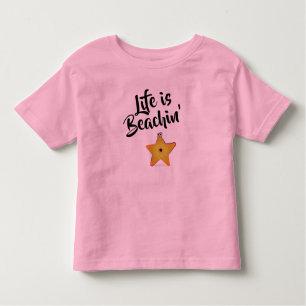 Camiseta De Bebé Life is Beachin' Starfish
