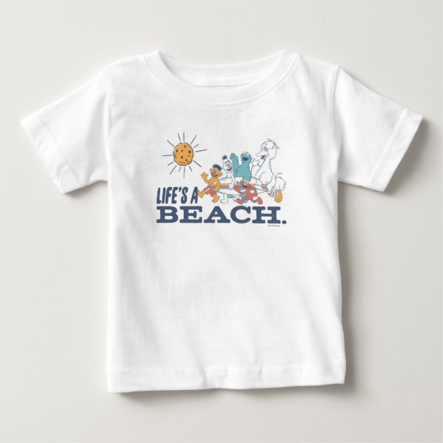 Camiseta De Bebé Life's A Beach (Anverso)