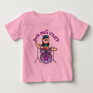 Camiseta De Bebé Light Drummer Girl