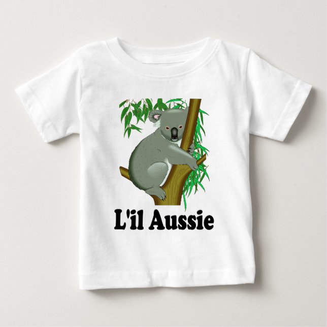 Camiseta De Bebé L'il Aussie. Koala australiana linda (Anverso)