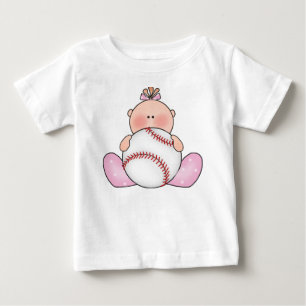 Camiseta De Bebé Lil Baseball Baby Girl
