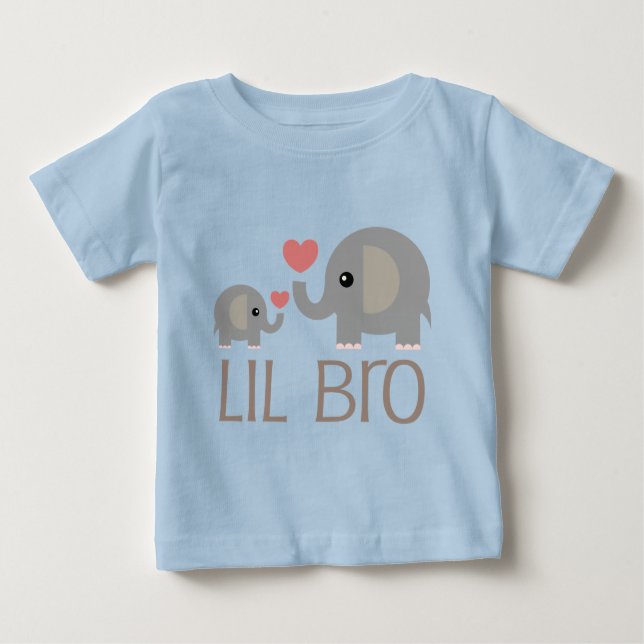 Camiseta De Bebé Lil Bro (Anverso)
