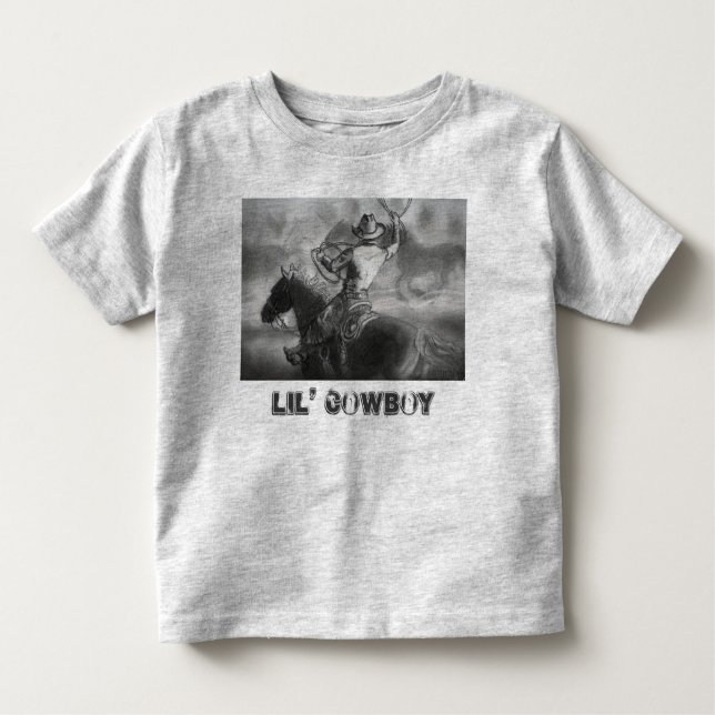 Camiseta De Bebé "Lil' Cowboy", Toddler T-Shirt (Anverso)