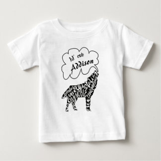Camiseta De Bebé Lil' Cub Nam y Wolf de tu hijo con palabras de lob