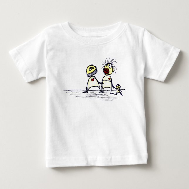 Camiseta De Bebé lil_family (Anverso)