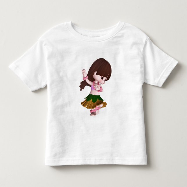 Camiseta De Bebé Lil Hula Chica Tee 03 (Anverso)