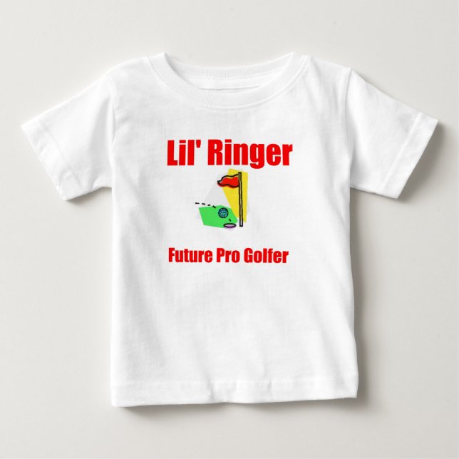 Camiseta De Bebé Lil' Ringer Golf (Anverso)
