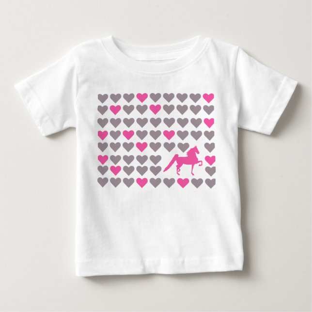 Camiseta De Bebé Lil Saddlebred Lover Infant Tee (Anverso)