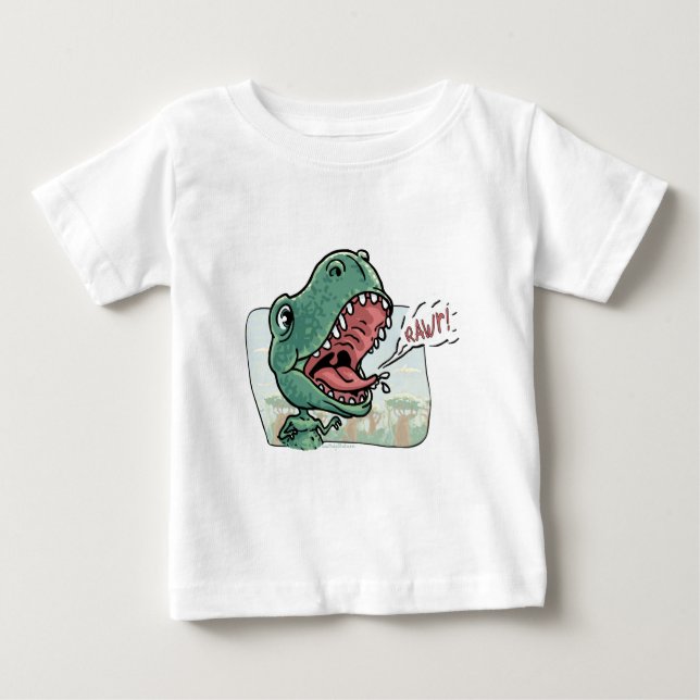 Camiseta De Bebé Lil' T Rex Gran Hermano Mayor Gear (Anverso)