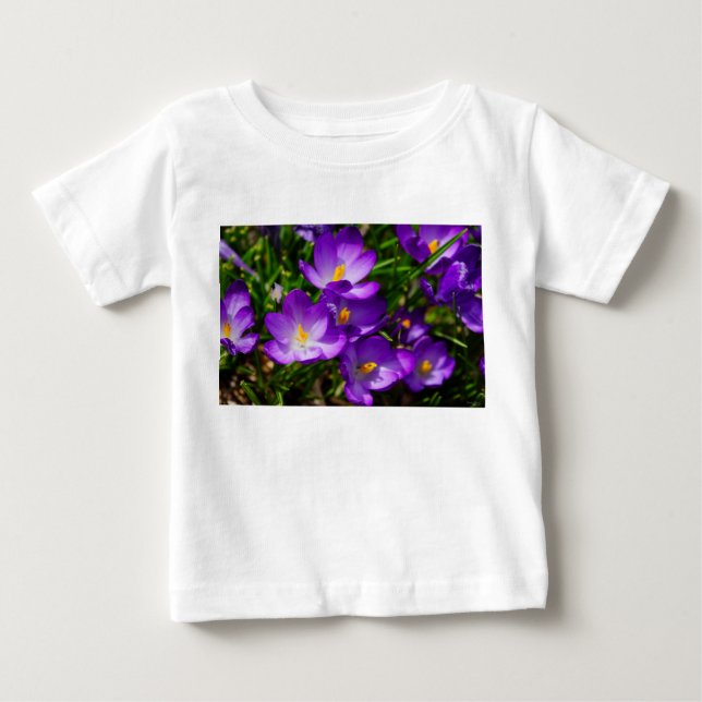 Camiseta De Bebé Lilac Crocuses (Anverso)